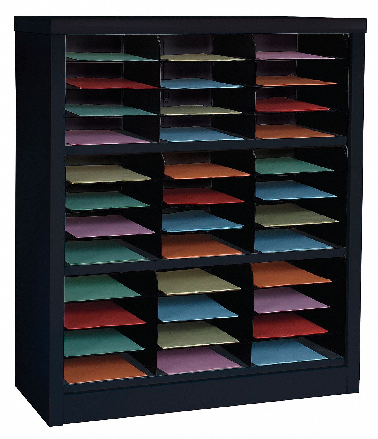 Literature/Mail Organizer 42 H Black