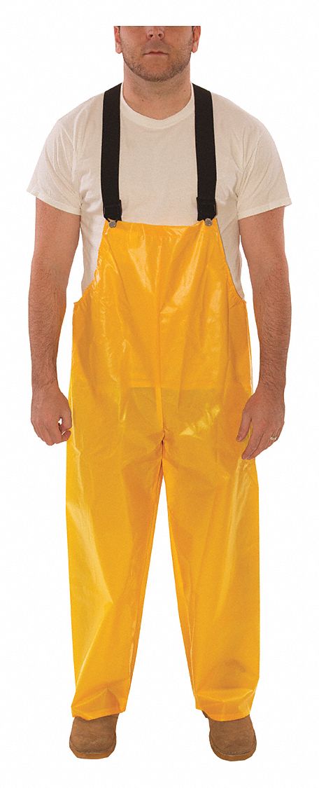 D8971 Rain Bib Overall Unrated Yellow 3XL
