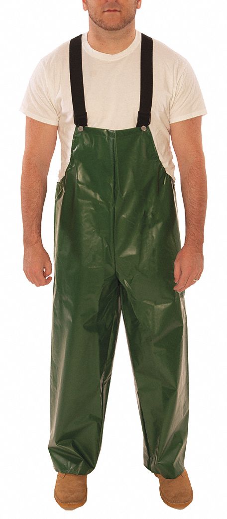 D8971 Rain Bib Overall Unrated Green M