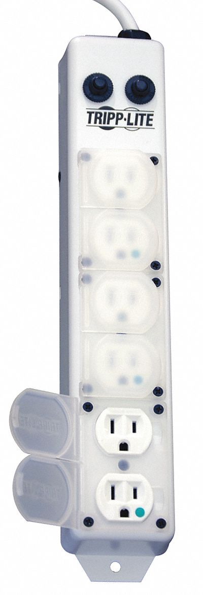 Outlet Strip 6 Outlet 15A 13-3/4 L Wht