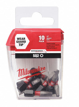 Insert Bit 1/4 Square Recess #2 1 PK10