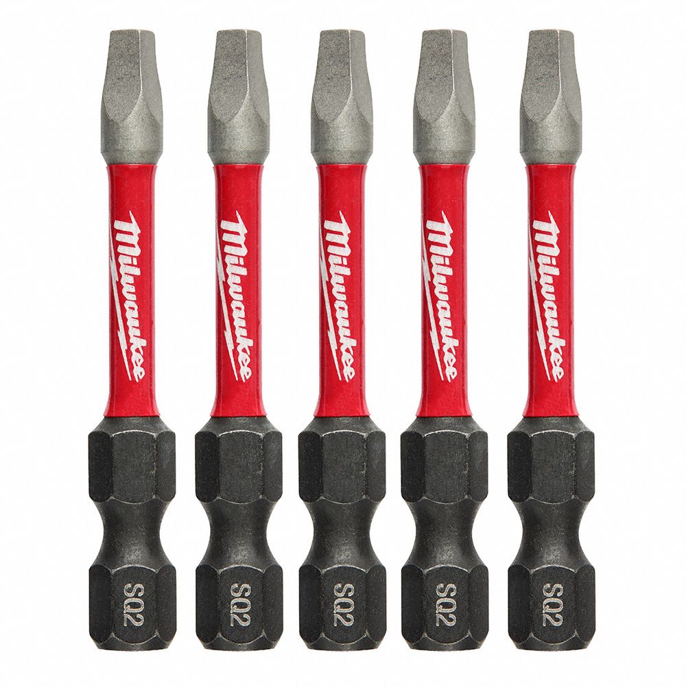 Insert Bit 1/4 Square Recess #2 2 PK5