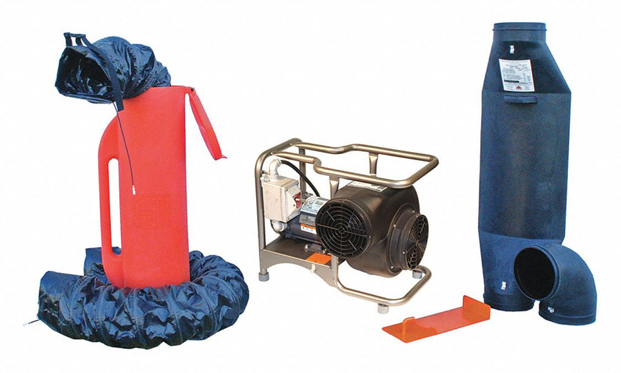 Confined Space Blower Kit Gray 25 W