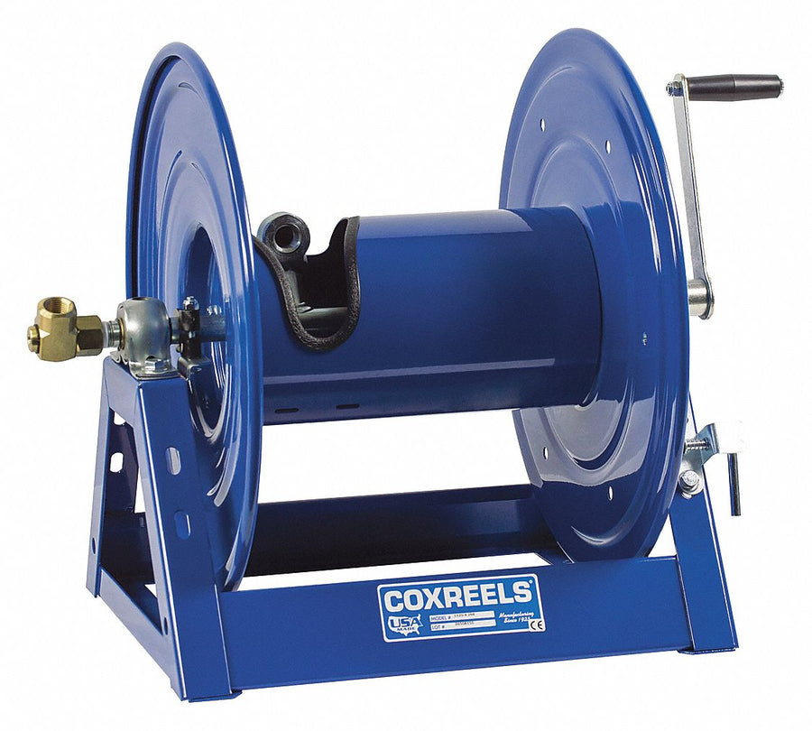 Hand Crank Hose Reel 200 ft 3/4 ID Blue