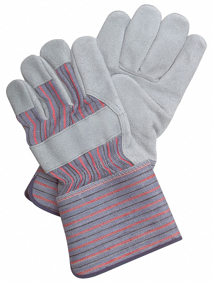 D1562 Leather Gloves Gray L PR