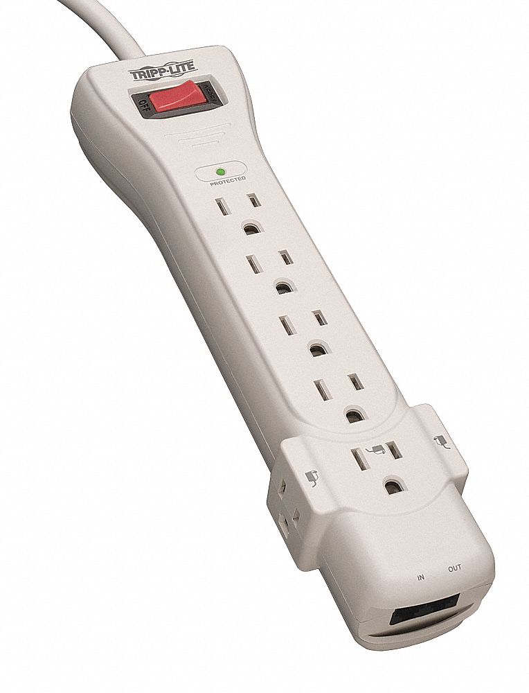 Datacom Surge Protector 7 Outlet Gry