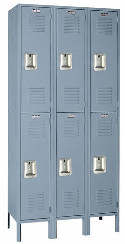 Wrdrb Lockr Lvrd 3 Wide 2 Tier Dove Gray