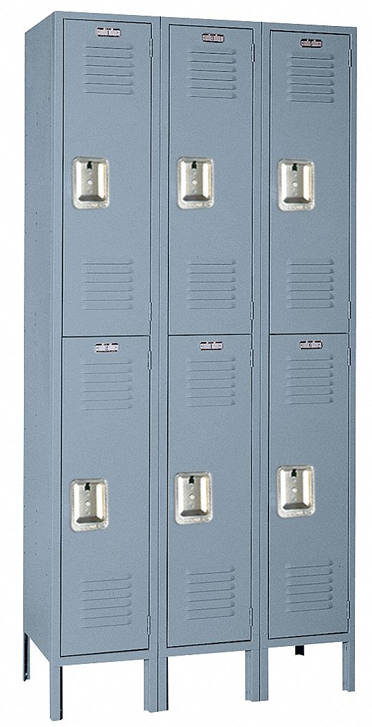 Wrdrb Lockr Lvrd 3 Wide 2 Tier Dove Gray