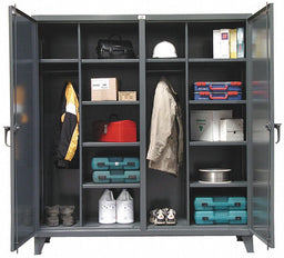 Strg Cab 78 x72 x24 DrkGry 10Shlv