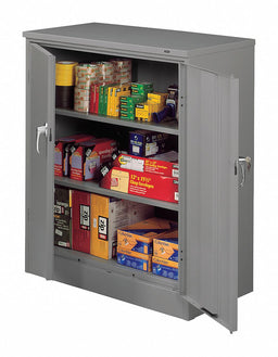 Storage Cabinet 42 x36 x18 MdGry 2Shlv