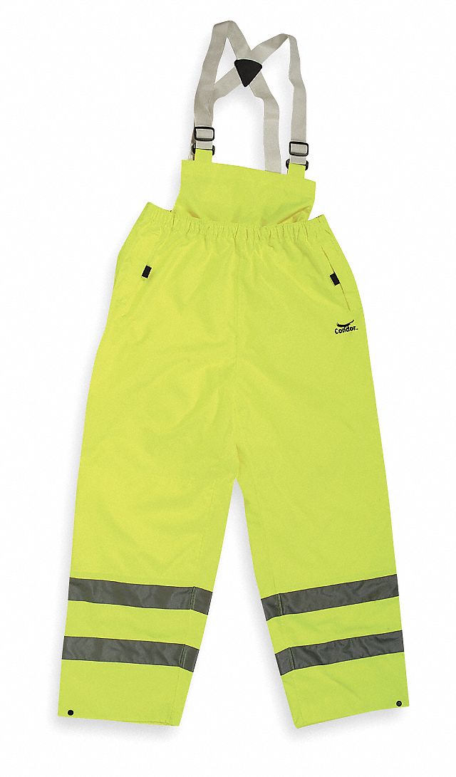 Rain Bib Overall Unrated Ylw/Grn 4XL