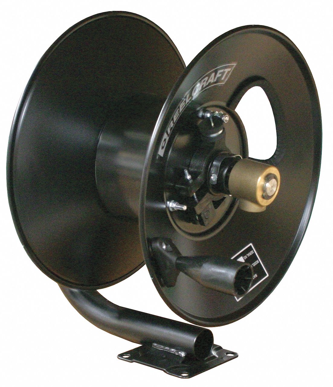 Hand Crank Hose Reel 100 ft 3/8 ID Blck