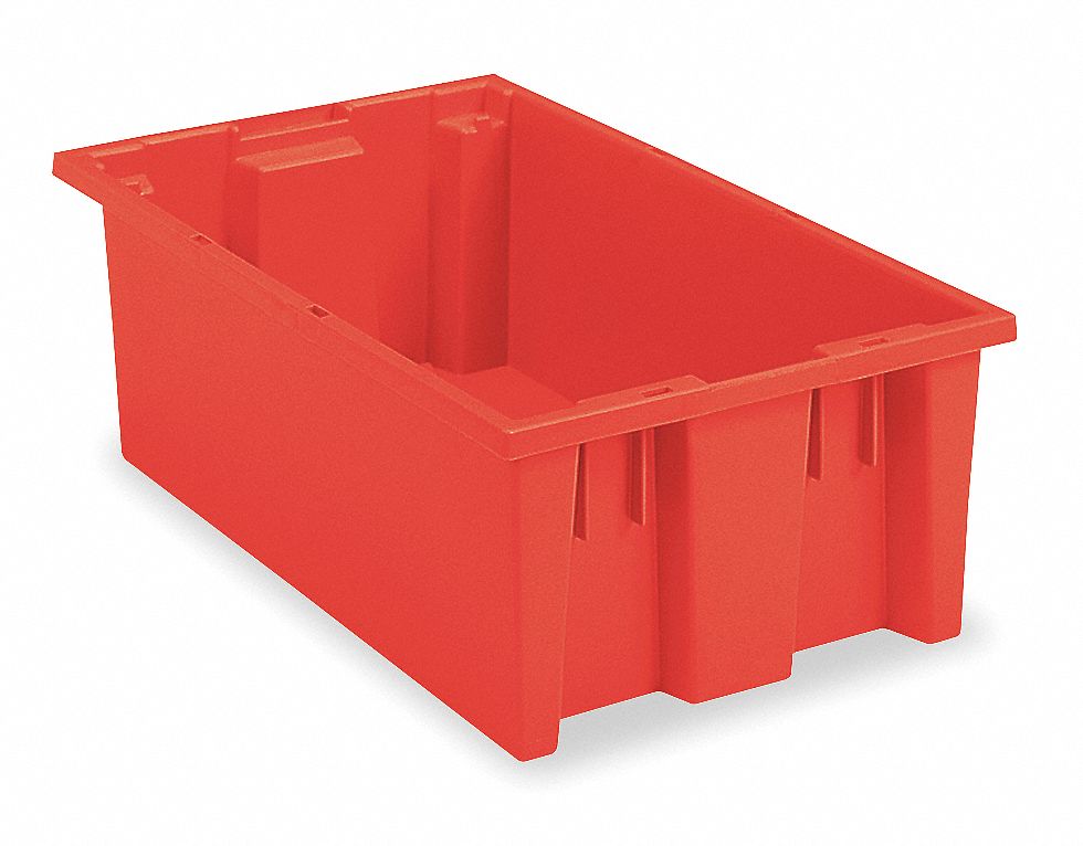 F8980 Stack and Nest Ctr Red Solid Polymer