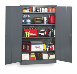 F8655 Storage Cabinet 78 x48 x18 Gray 4Shlv