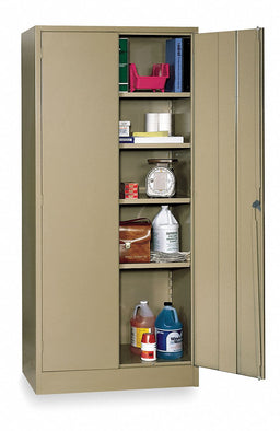 Storage Cabinet 78 x36 x24 Tan 4Shlv
