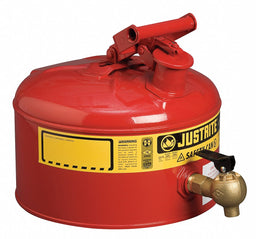 Type I Faucet Safety Can 2-1/2 gal Red