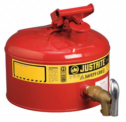 Type I Faucet Safety Can 2-1/2 gal Red