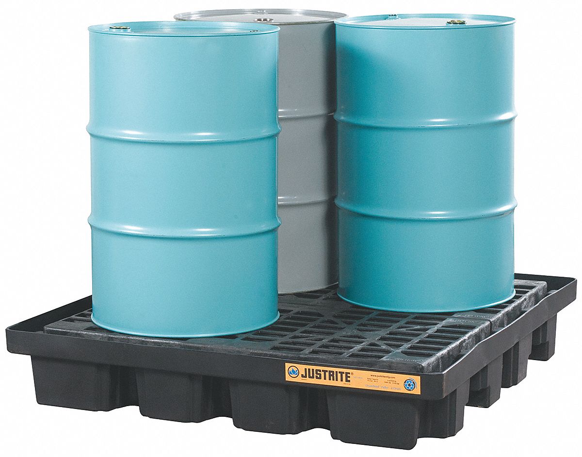 Drum Spill Cntnmnt Pallet 4 Drum 5k lb.