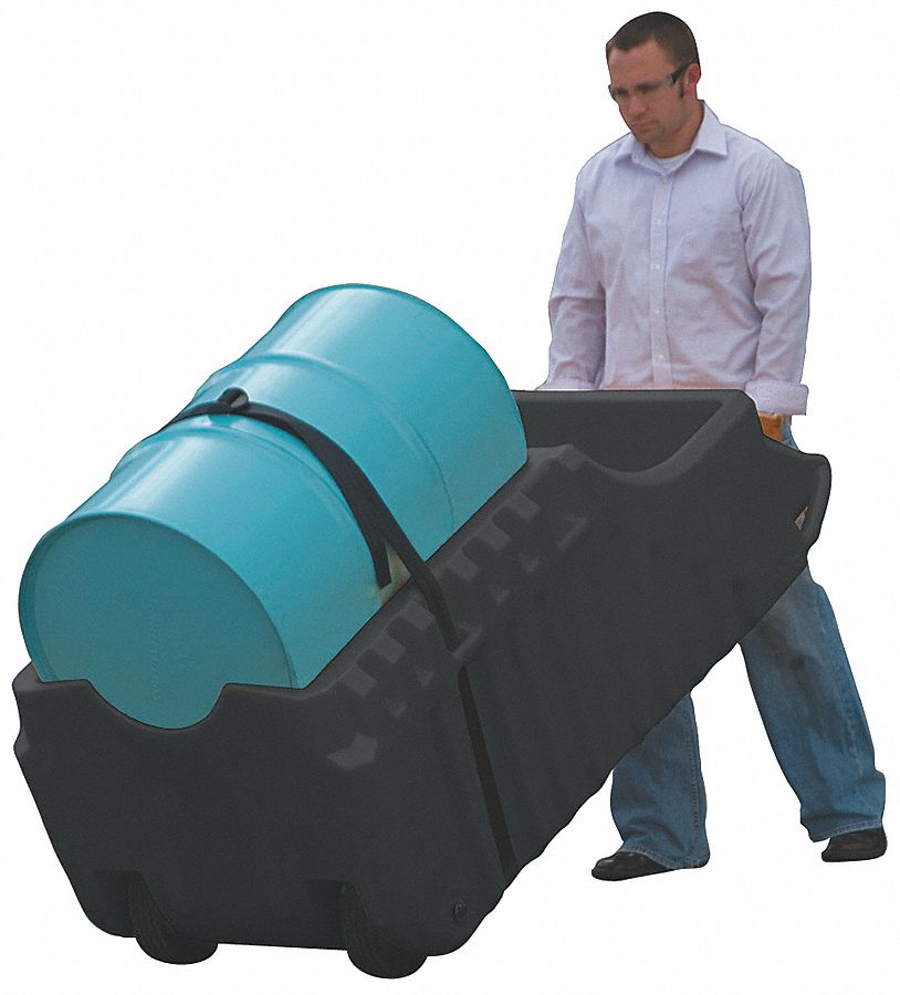 Outdoor Dispensing Dolly Black 66 Gal