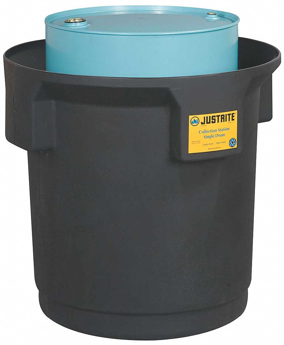 Single Drum Spill Container Black