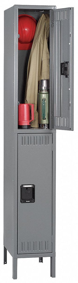 F0418 Lckr 2x1Lckr Gray 12 x12 x12 UnAssm