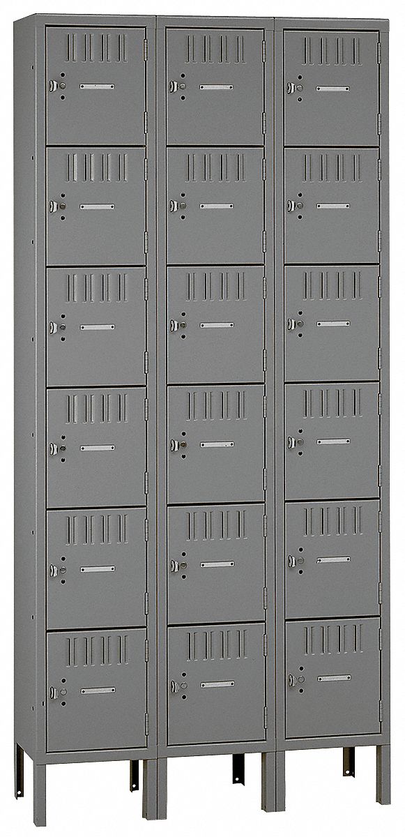 Bx Lckr 6x3Lckr Gray 78 x36 x18 UnAssm