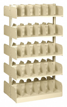 Open-File Shelves 66 H Champagne/Putty