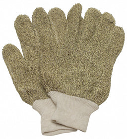 Heat-Resistant Gloves L Brown/Yellow PR