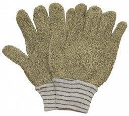 Heat-Resistant Gloves S Brown/Yellow PR