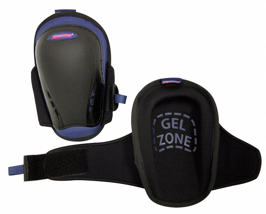 Knee Pad UNIV Hook/Loop Black/Blue PR