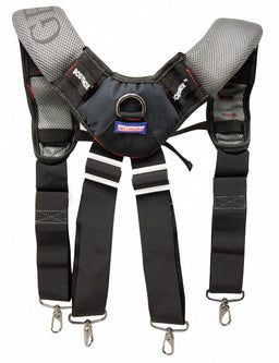 Suspenders Poly Black Gray 44in-33in 1PK