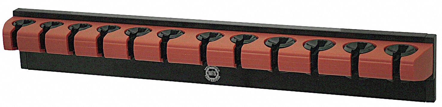 Wrench Rack Red 15 3/4 in- L Magnetic