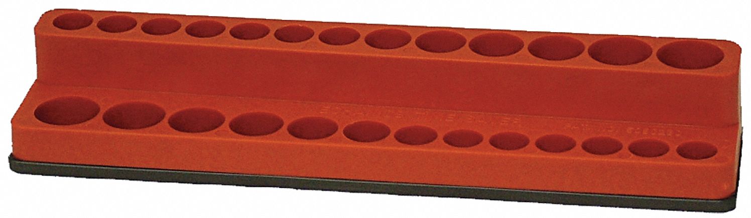 SocketTray Red Polypropylene 21/8in 1PK