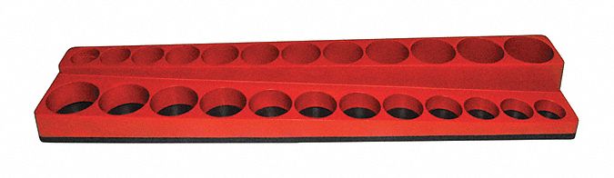 SocketTray Red Polypropylene 11/2in 1PK