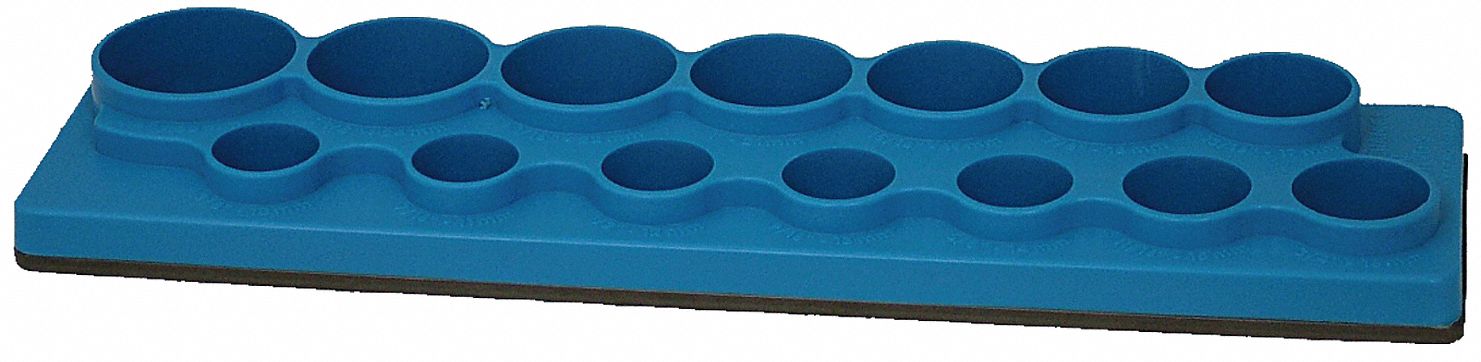 SocketTray Blue Polypropylene 33/8in 1PK