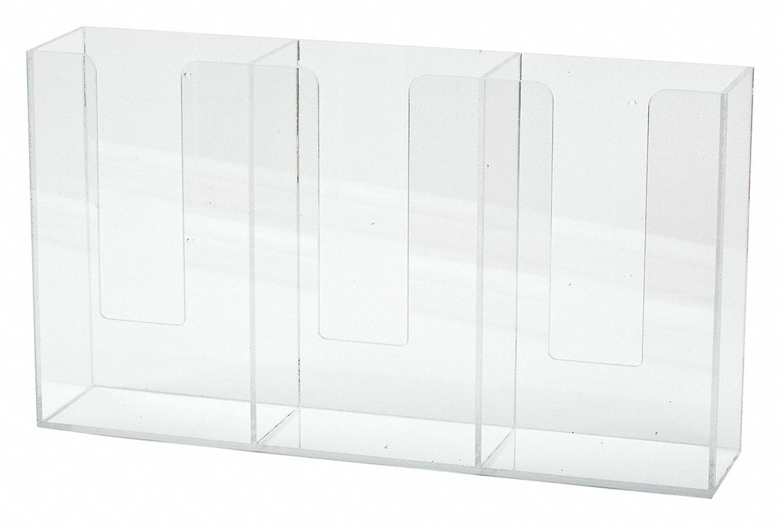 Horizontal Glove Dispenr Acrylic 3 Boxes