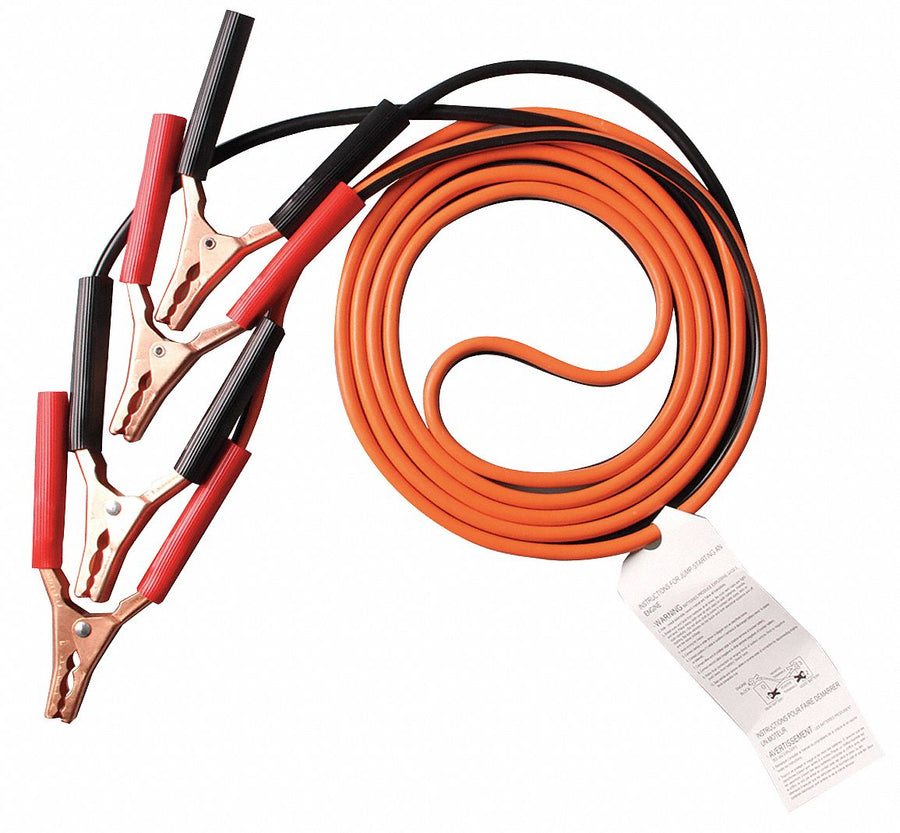 Booster Cable LD 10 AWG 12 Ft Std Jaw