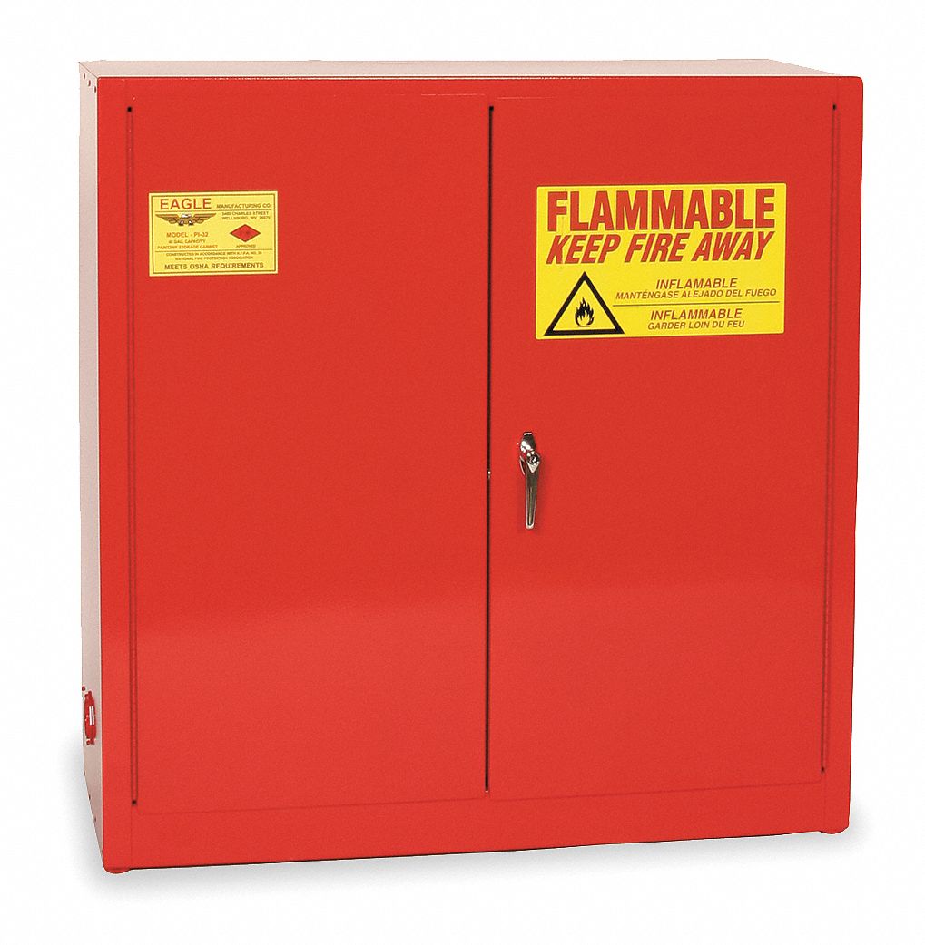 Paints and Inks Cabinet 40 gal Red