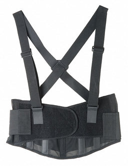 D0581 Back Support w/Stay Black Polyester S