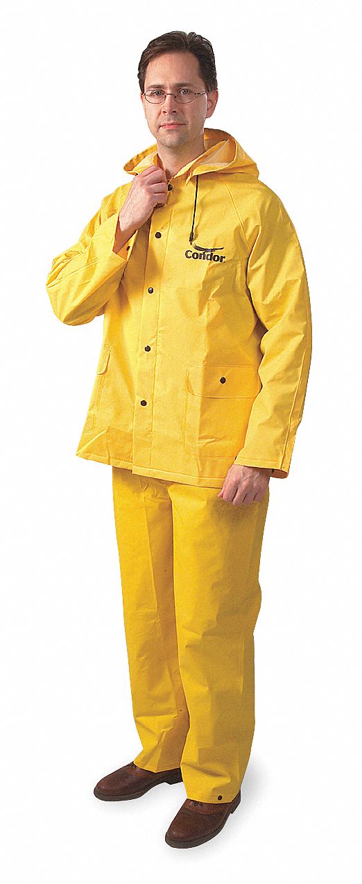 D2284 Rain Suit Jacket/Bib Unrated Yellow 2XL