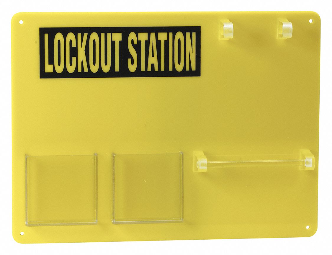 Lockout Board Unfilled Yellow