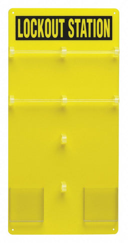 Lockout Board Unfilled 23-1/2 In H