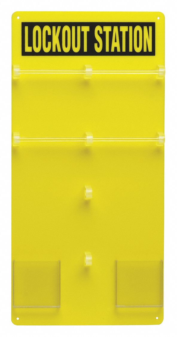 Lockout Board Unfilled 23-1/2 In H