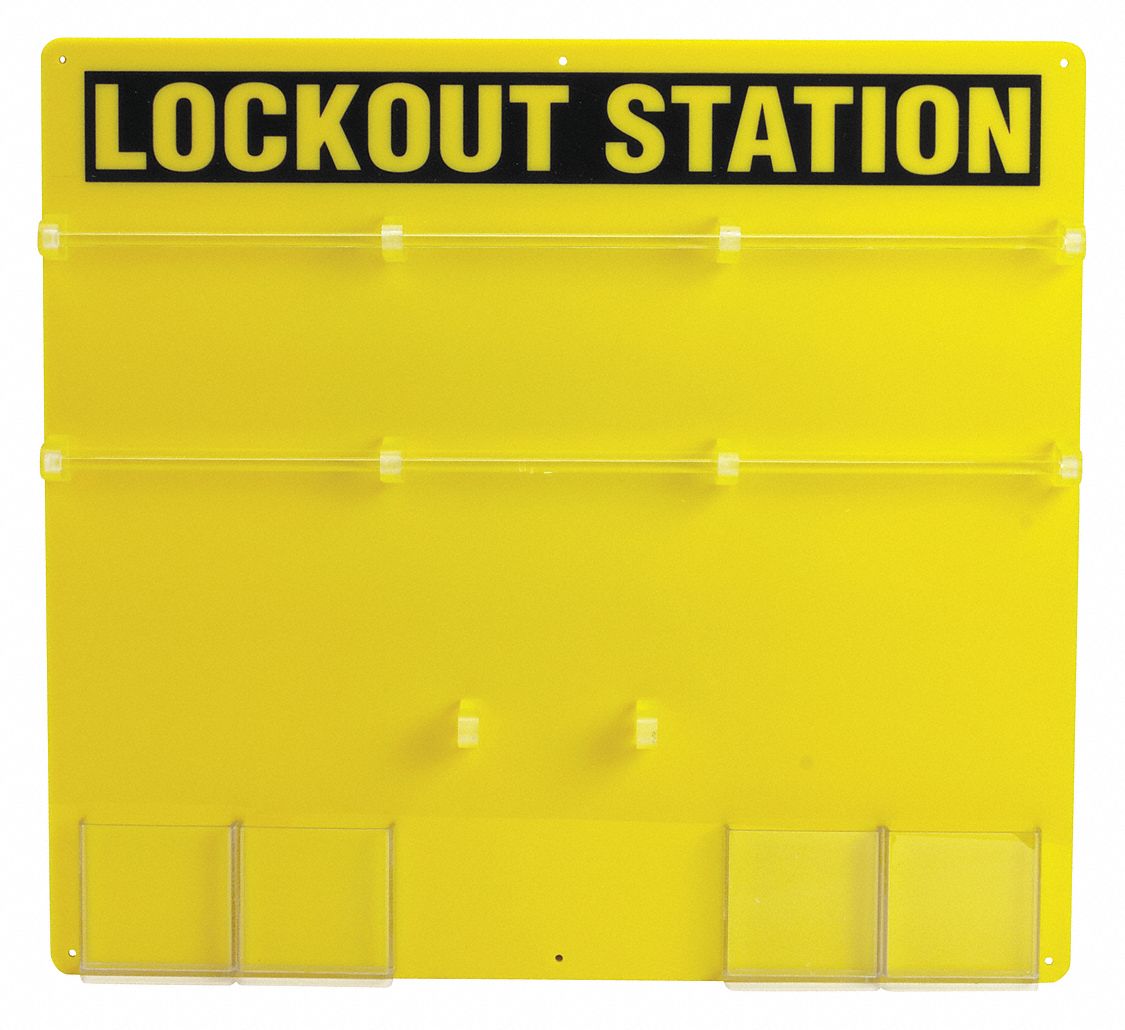 Lockout Station Unfilled 21-1/2 In H