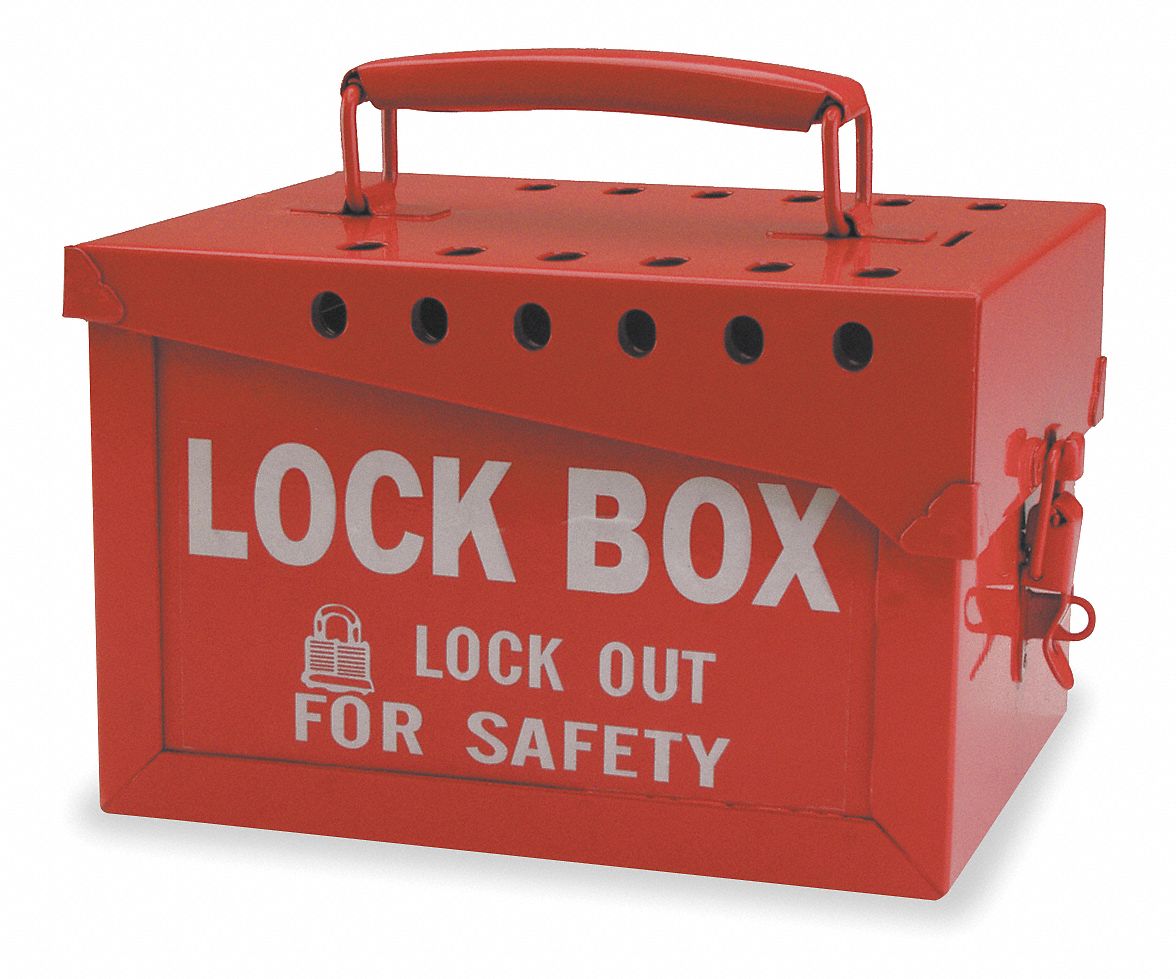 Group Lockout Box 13 Locks Max Red