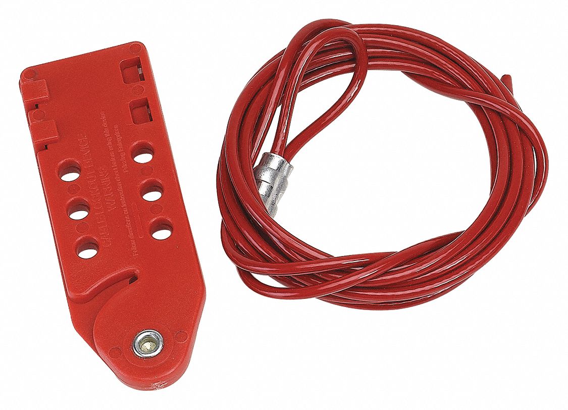 Tab-Cinching Cable Lockout 10 ft L
