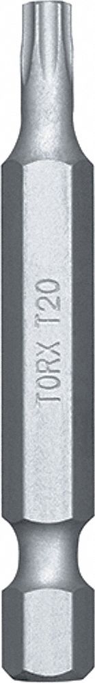Power Bit SAE 1/4 Hex Power Drive T20
