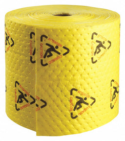 Absorbent Roll Chem/Hazmat YLW 150ft L