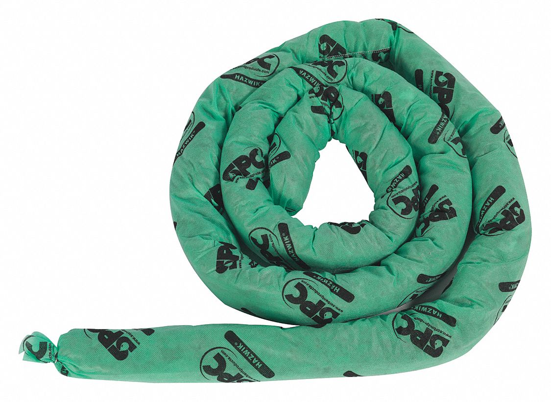 Absorb Sock Chem/Hazmat 12ft L PK4