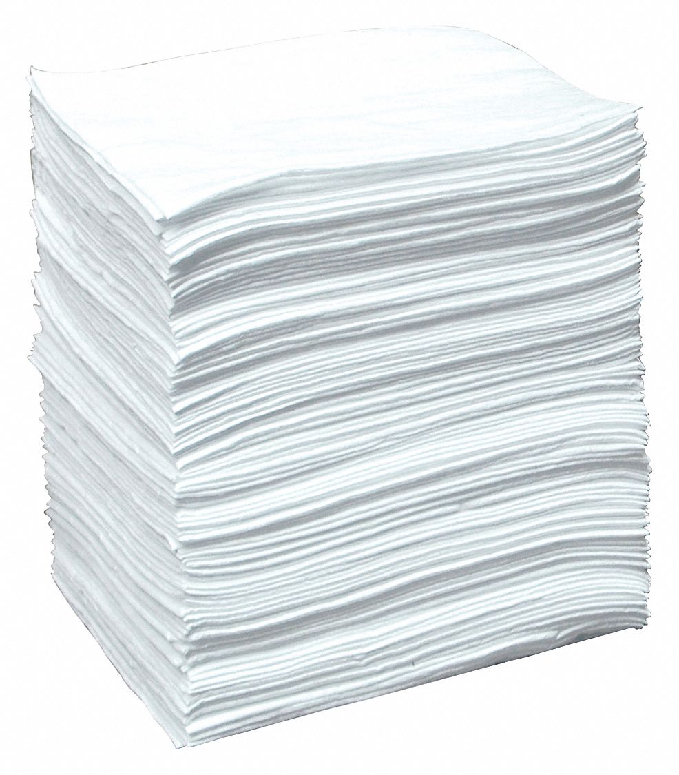 Absorb Pad Oil-Based Liquids White PK100